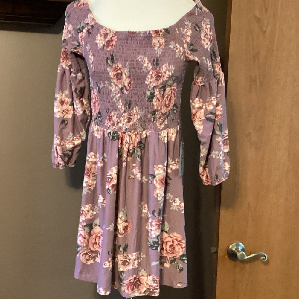 Floral Off-Shoulder Dress